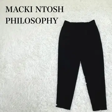 매킨토시 철학 테이퍼드 팬츠 허리밴딩 블랙 M