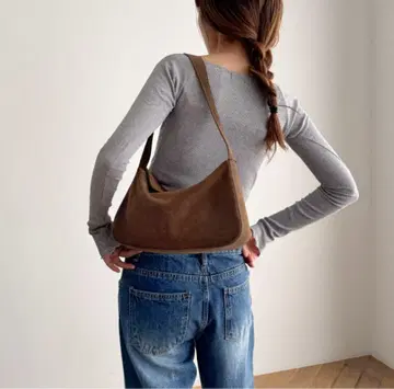 캐널진 / diggity 스웨이드 핸드백