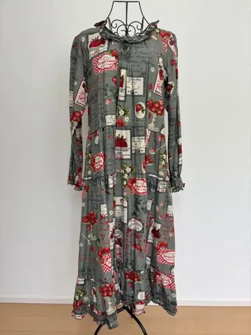 핑크하우스 살롱 드 프레이즈 프린트 원피스