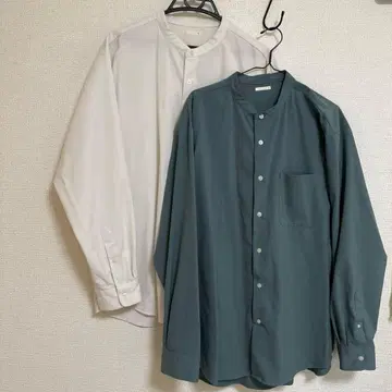 GU 밴드 카라 셔츠 XL 2장 세트 긴팔
