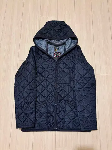 LAVENHAM 라벤햄 퀼팅 후드 자켓 네이비 38