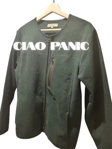 CIAO PANIC 풀 집업 플리스 자켓 M 다크 그린