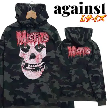 against MISFITS 카모플라주 후드티 L