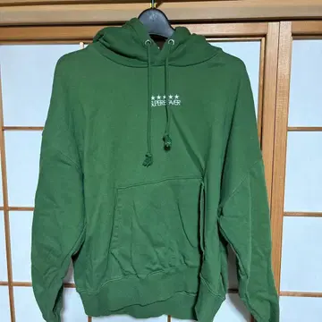SUPER BEAVER 후드티 그린 S