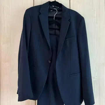 ZARA 네이비 테일러드 자켓 셋업