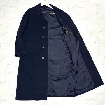 새상품급 캐시미어 100% 스텐카라 코트 네이비 이탈리아제 원단 L