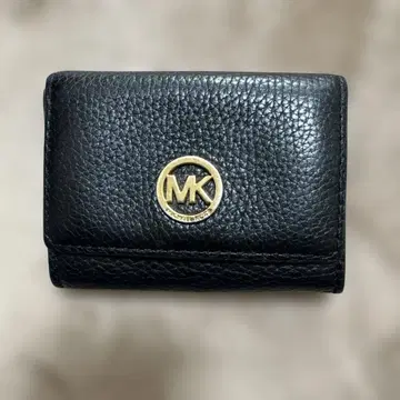 MICHAEL KORS 블랙 이단 접이식 카드 케이스