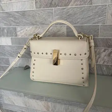 celford 뤼탕 비쥬 스터드 미니백 화이트 아이보리