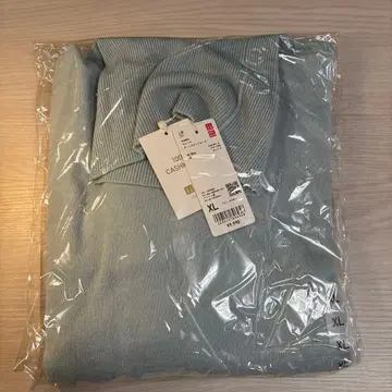 UNIQLO 캐시미어 터틀넥 스웨터 XL 블루