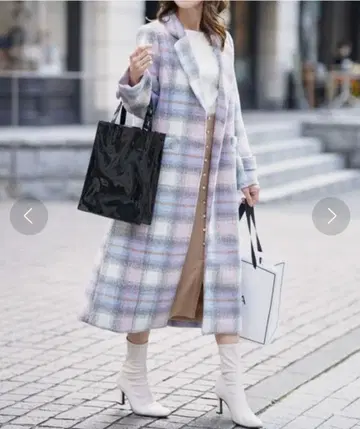 MIIA 체스터 코트 핑크 계열