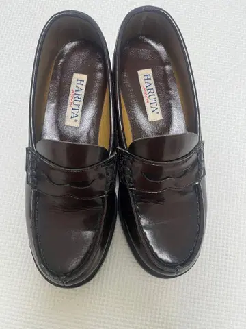 HARUTA 다크 브라운 로퍼 23.5EEE