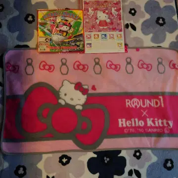 Hello Kitty 담요 스탬프 시트 기념품 봉투 세트