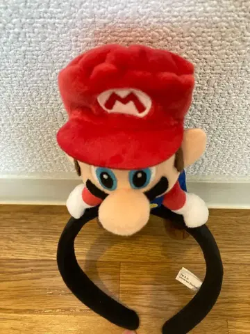 마리오 헤드밴드 봉제 인형