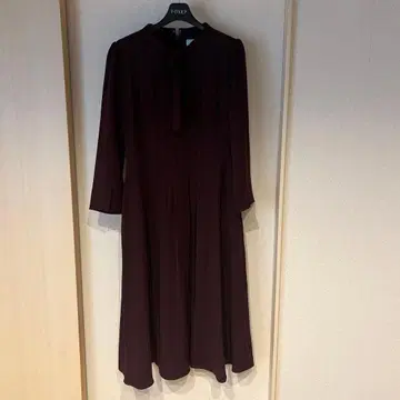 CELFORD 퍼플 7부 소매 원피스