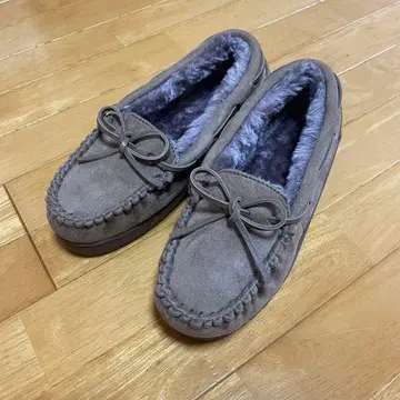 미사용 새상품 스웨이드 모카신 통굽