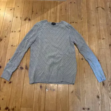 EMPORIO ARMANI 그레이 니트 스웨터 54