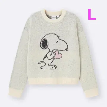 GU 완판템 스웨터 스누피 사이즈 L 미개봉 새상품
