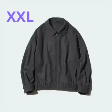 유니클로 브러쉬드 저지 오버 사이즈 블루종 새상품급