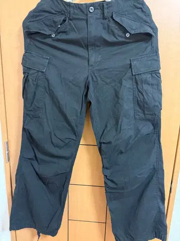 AVIREX 블랙 카고 팬츠 L 사이즈