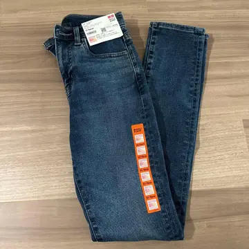 UNIQLO 히트텍 울트라 스트레치 슬림 스트레이트 청바지 블루