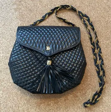 Bally 발리 가죽 퀼팅 프린지 숄더백