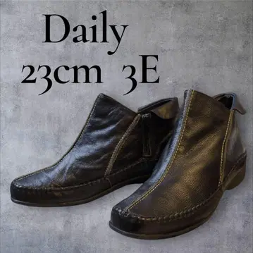 새상품급 블랙 캐주얼 숏부츠 3E