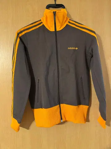 adidas 아디다스 집업 저지 M 사이즈 브라운/오렌지