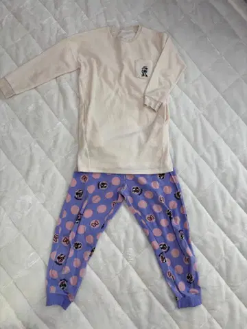 여성용 피부 안쪽 면 플리스 튜닉 파자마