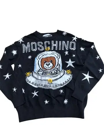 Moschino 우주 비행사 곰 니트 스웨터