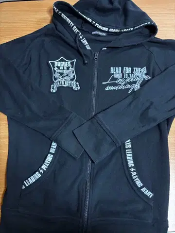 GHOST for HARLEM 후드티 스컬 디자인 더블 지퍼 후드티