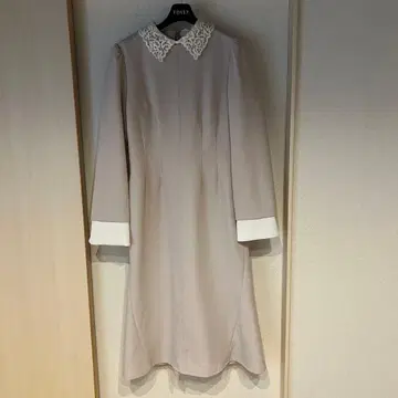 CELFORD 긴팔 원피스 레이스 옷깃