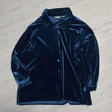 90s 구제 의류 벨루어 셔츠