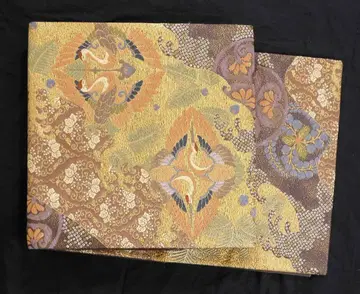 순수 실크 당직 후쿠로 오비 금박