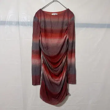 새상품급 pretty garbage [ L ] 드레이프 긴팔 원피스