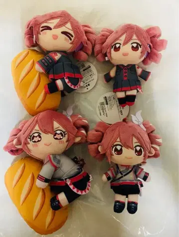 카사네 테토 프랑스빵 봉제 인형 누이프리케 오스와리 봉제 인형 세트