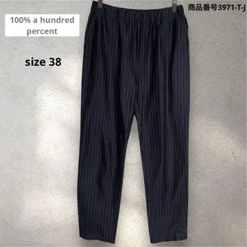 100% a hundred percent 스트라이프 팬츠 사이즈 38