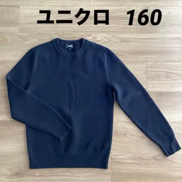 [ 새상품 ] 유니클로 워셔블 밀라노 리브 크루넥 스웨터 XS 블랙