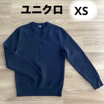 [ 새상품 ] 유니클로 워셔블 밀라노 리브 크루넥 스웨터 XS 블랙