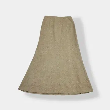 SCAPA 스캐퍼 울 캐시미어 블렌드 롱 스커트 베이지 38