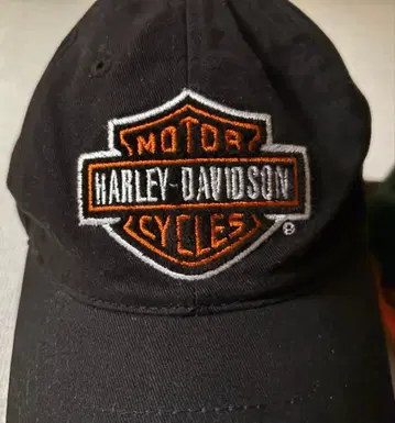 미사용 새상품 HARLEY-DAVIDSON 할리캡 블랙 로고 자수