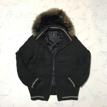 Y2K 퍼 자켓 리브 블루종 00s 헤이세이 우라하라계 archive