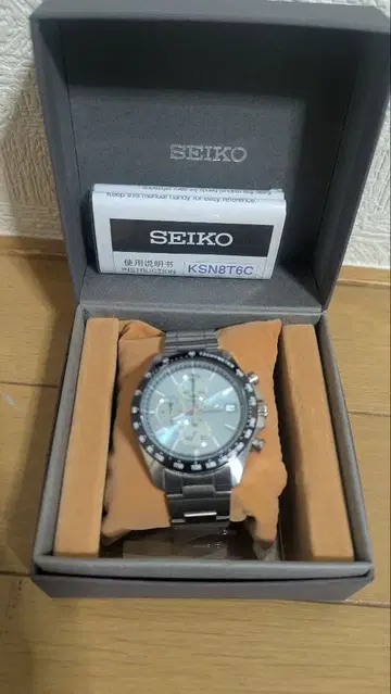 작동품 세이코 셀렉션 손목시계 남성용 크로노그래프 SBTR029