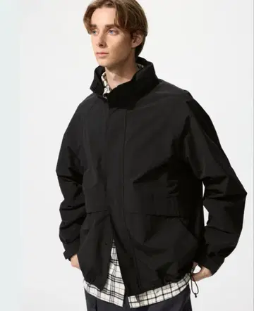 UNIQLO 윈드프루프 스탠드 블루종