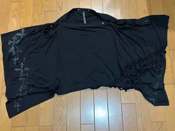 ozzonJapan 십자가 프린트 판초