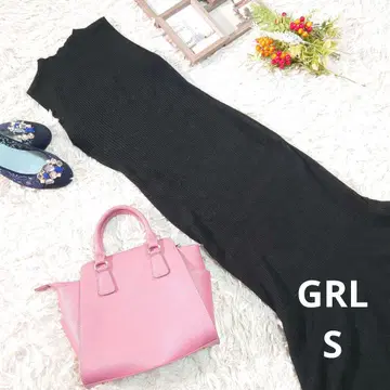 GRL 슬리브리스 니트 원피스 ( S ) 블랙/슬림/머메이드 원피스