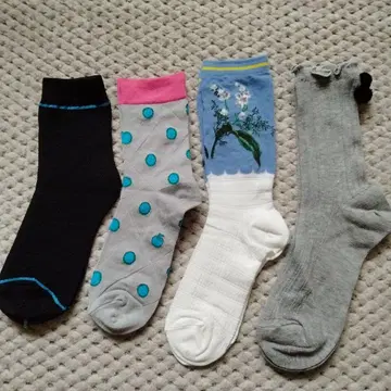 여성용 캐주얼 양말 4족 세트