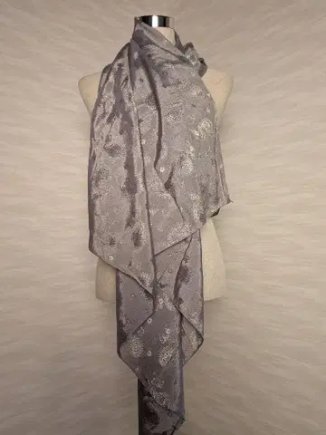 페이즐리 무늬 실크 혼방 스톨