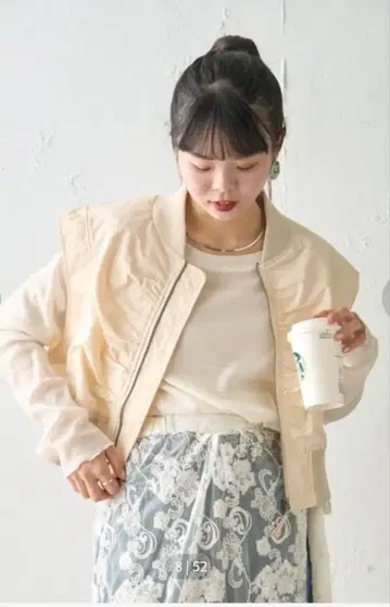 셔링 크롭 MA-1 베스트