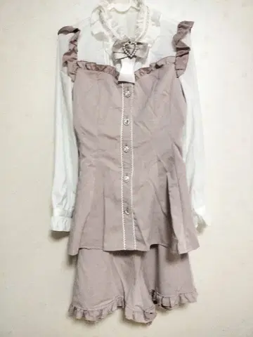 시크릿허니 Secret Honey 셋업 스탠드 옷깃 뷔스티에