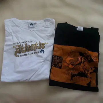 미세스 그린애플 라이브 티셔츠 티셔츠 2장 세트 미사용